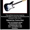 Funny Man certificate of authenticity from the autograph bank