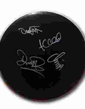 Hoobastank authentic signed drumhead
