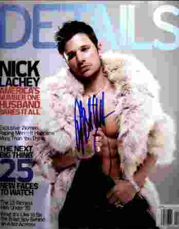 Nick Lachey authentic signed 8x10 picture
