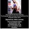 Nick Lachey certificate of authenticity from the autograph bank