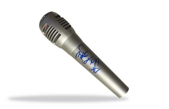 Wish Bone authentic signed microphone