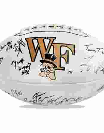 Wake Forest Deamon Deacons authentic signed football