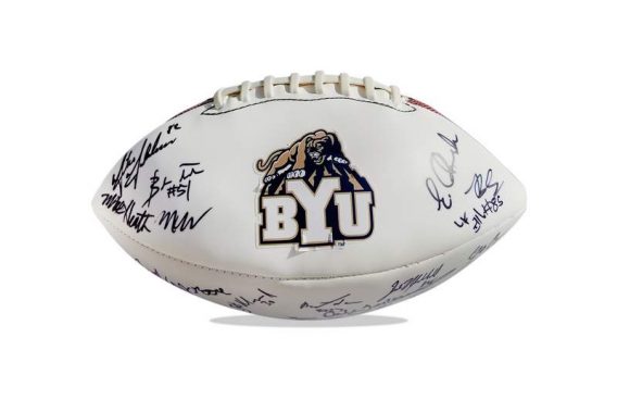Byu Cougars authentic signed football