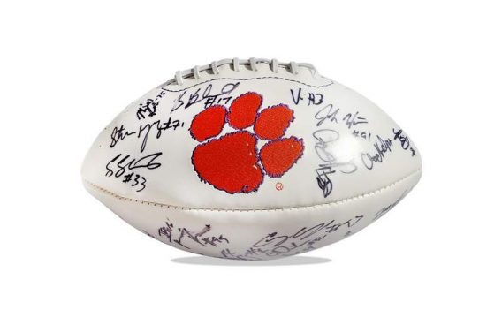 Clemson Tigers authentic signed football