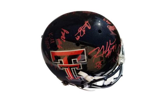 Texas Red Raiders authentic signed football