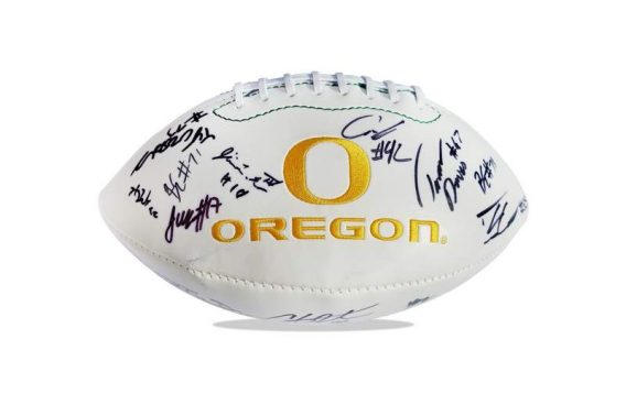 Oregon Ducks authentic signed football