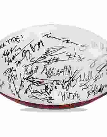 Alabama Crimson Tide authentic signed football