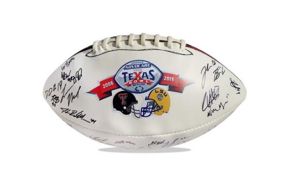 LSU Tigers authentic signed football