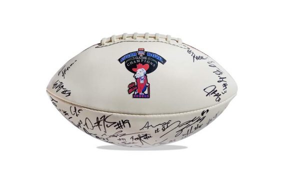 Ole Miss Rebels authentic signed football