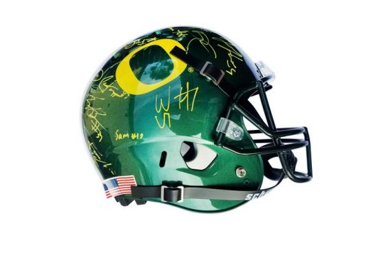 Oregon Ducks certificate of authenticity from the autograph bank