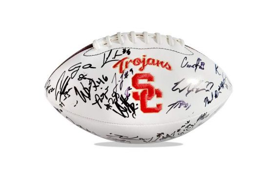 USC Trojans authentic signed football