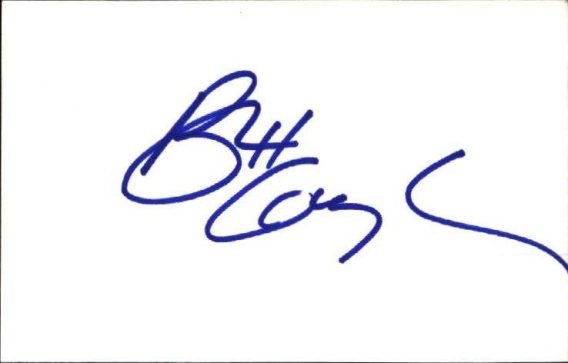 Brett Quigley authentic signed note card