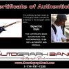 Diplo certificate of authenticity from the autograph bank