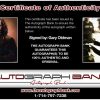 Gary Oldman certificate of authenticity from the autograph bank