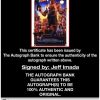Jeff Imada certificate of authenticity from the autograph bank