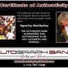Matt Barkley certificate of authenticity from the autograph bank