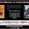 Mel Brooks certificate of authenticity from the autograph bank
