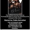 Pablo Schreiber certificate of authenticity from the autograph bank