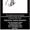 Patrick Sheehan certificate of authenticity from the autograph bank