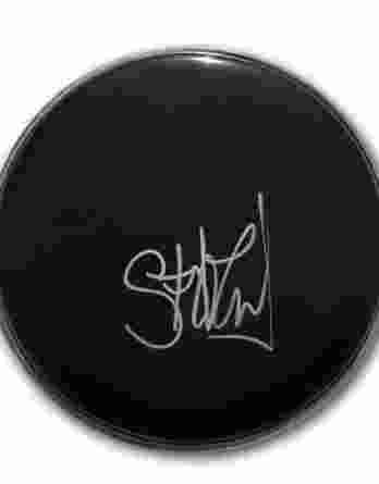 Stewart Copeland authentic signed drumhead