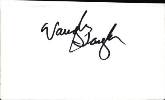 Vaughn Taylor authentic signed note card