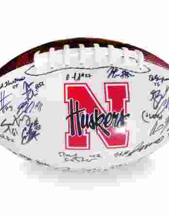 2012 Nebraska Cornhuskers autographed team football
