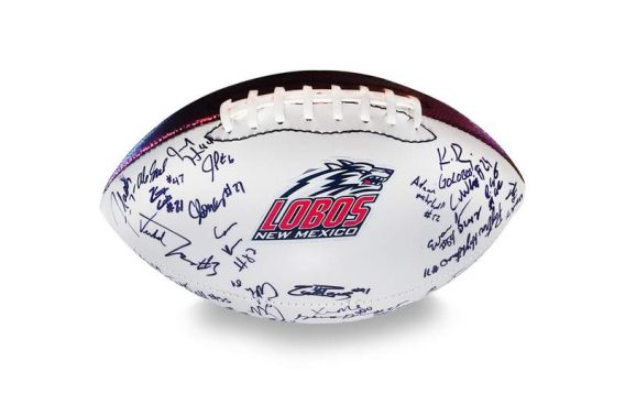 2012 New Mexico State autographed team football