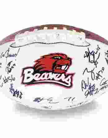 2012 Oregon State Beavers autographed team football