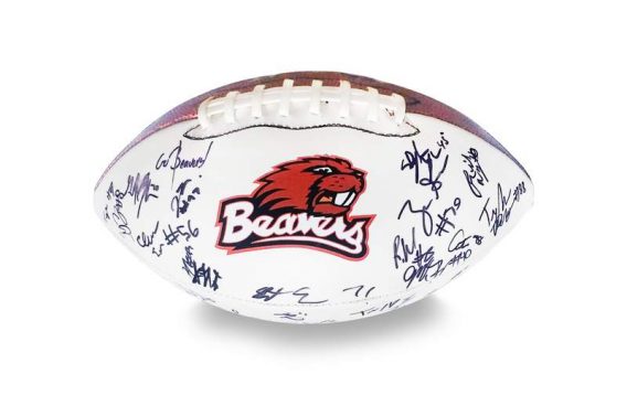 2012 Oregon State Beavers autographed team football