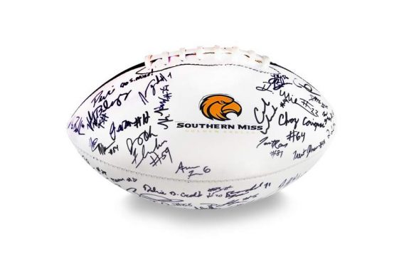 2012 Southern Miss Golden Eagles autographed team football