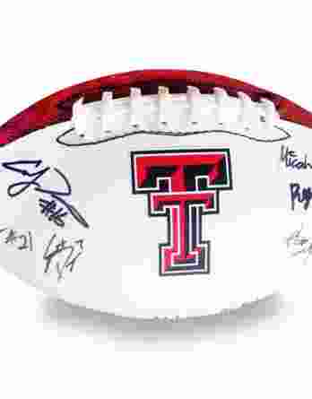 2012 Texas Tech Red Raiders autographed team football