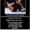 Akio Yang authentic signed WWE wrestling 8x10 photo W/Cert Autographed 02 Certificate of Authenticity from The Autograph Bank