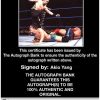 Akio Yang authentic signed WWE wrestling 8x10 photo W/Cert Autographed 06 Certificate of Authenticity from The Autograph Bank