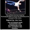 Akio Yang authentic signed WWE wrestling 8x10 photo W/Cert Autographed 17 Certificate of Authenticity from The Autograph Bank