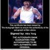 Akio Yang authentic signed WWE wrestling 8x10 photo W/Cert Autographed 19 Certificate of Authenticity from The Autograph Bank