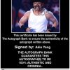 Akio Yang authentic signed WWE wrestling 8x10 photo W/Cert Autographed 21 Certificate of Authenticity from The Autograph Bank