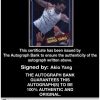 Akio Yang authentic signed WWE wrestling 8x10 photo W/Cert Autographed 29 Certificate of Authenticity from The Autograph Bank