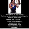 Al Snow authentic signed WWE wrestling 8x10 photo W/Cert Autographed 04 Certificate of Authenticity from The Autograph Bank