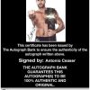 Antonio Ceaser authentic signed WWE wrestling 8x10 photo W/Cert Autographed 61 Certificate of Authenticity from The Autograph Bank