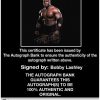 Bobby Lashley authentic signed WWE wrestling 8x10 photo W/Cert Autographed 04 Certificate of Authenticity from The Autograph Bank