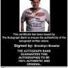 Brooklyn Brawler authentic signed WWE wrestling 8x10 photo W/Cert Autographed 22 Certificate of Authenticity from The Autograph Bank