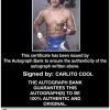 Carlito Cool authentic signed WWE wrestling 8x10 photo W/Cert Autographed 01 Certificate of Authenticity from The Autograph Bank