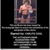 Carlito Cool authentic signed WWE wrestling 8x10 photo W/Cert Autographed 02 Certificate of Authenticity from The Autograph Bank