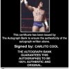 Carlito Cool authentic signed WWE wrestling 8x10 photo W/Cert Autographed 06 Certificate of Authenticity from The Autograph Bank
