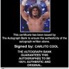 Carlito Cool authentic signed WWE wrestling 8x10 photo W/Cert Autographed 09 Certificate of Authenticity from The Autograph Bank