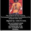 Carlito Cool authentic signed WWE wrestling 8x10 photo W/Cert Autographed 11 Certificate of Authenticity from The Autograph Bank