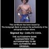 Carlito Cool authentic signed WWE wrestling 8x10 photo W/Cert Autographed 12 Certificate of Authenticity from The Autograph Bank