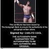 Carlito Cool authentic signed WWE wrestling 8x10 photo W/Cert Autographed 14 Certificate of Authenticity from The Autograph Bank