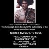 Carlito Cool authentic signed WWE wrestling 8x10 photo W/Cert Autographed 17 Certificate of Authenticity from The Autograph Bank