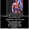 Carlito Cool authentic signed WWE wrestling 8x10 photo W/Cert Autographed 18 Certificate of Authenticity from The Autograph Bank